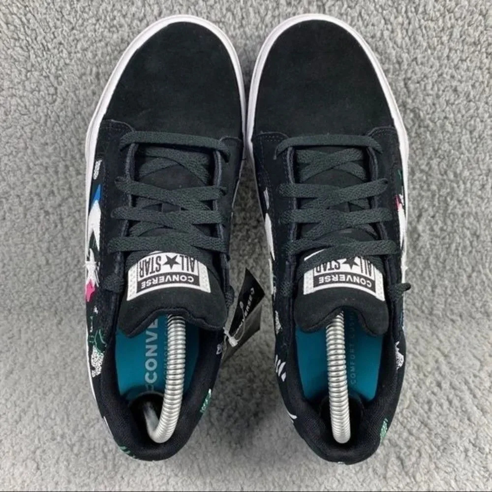 CONVERSE EL DISTRITO 2.0 OX Shoes Leather Unisex‎ Sneakers Women 8.5 Men 7 Black - Picture 7 of 13